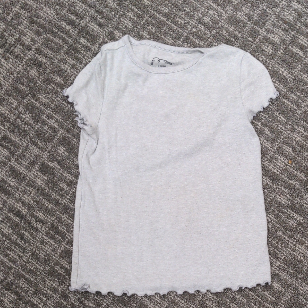 Art Class Gray Short Sleeve Tee Casual Essential